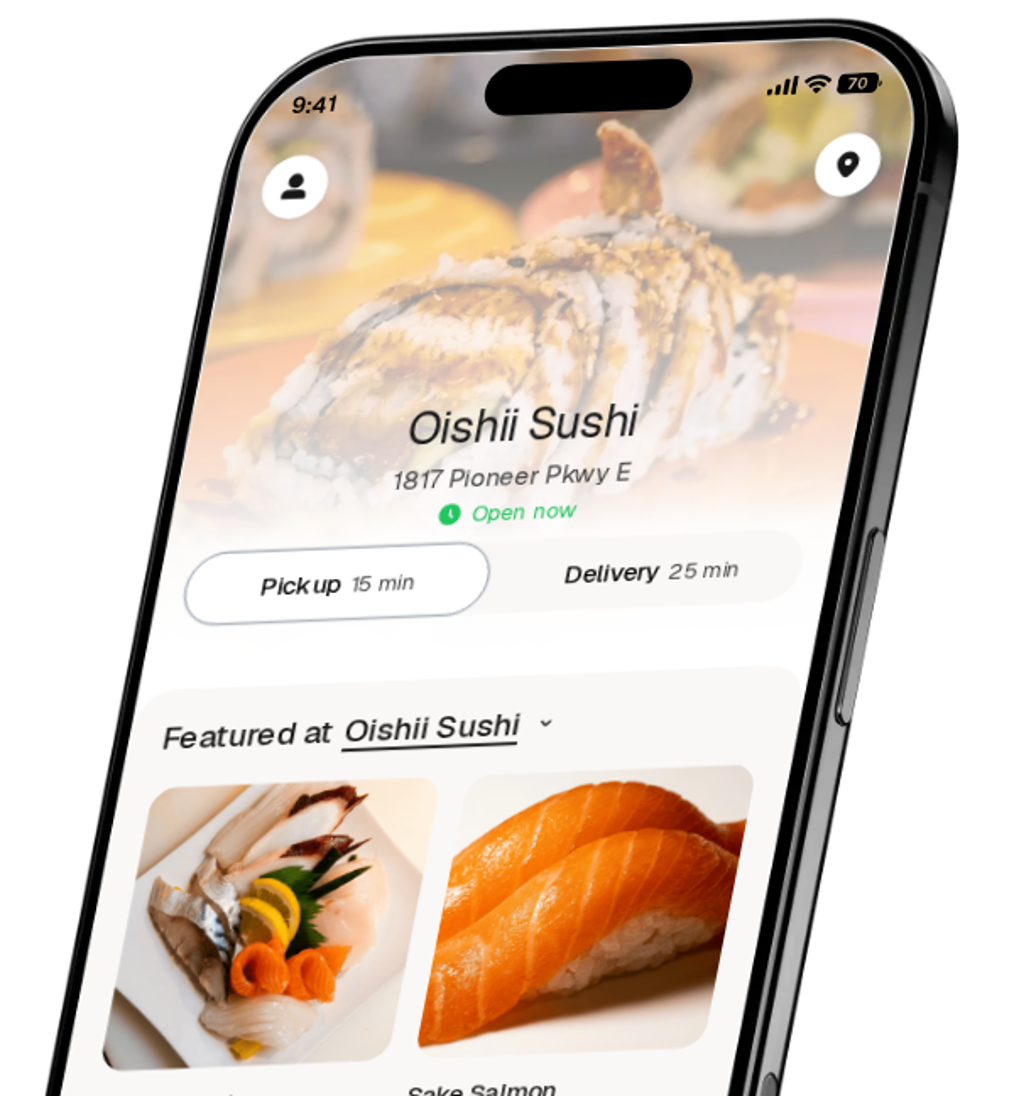 Oishii Sushi app preview